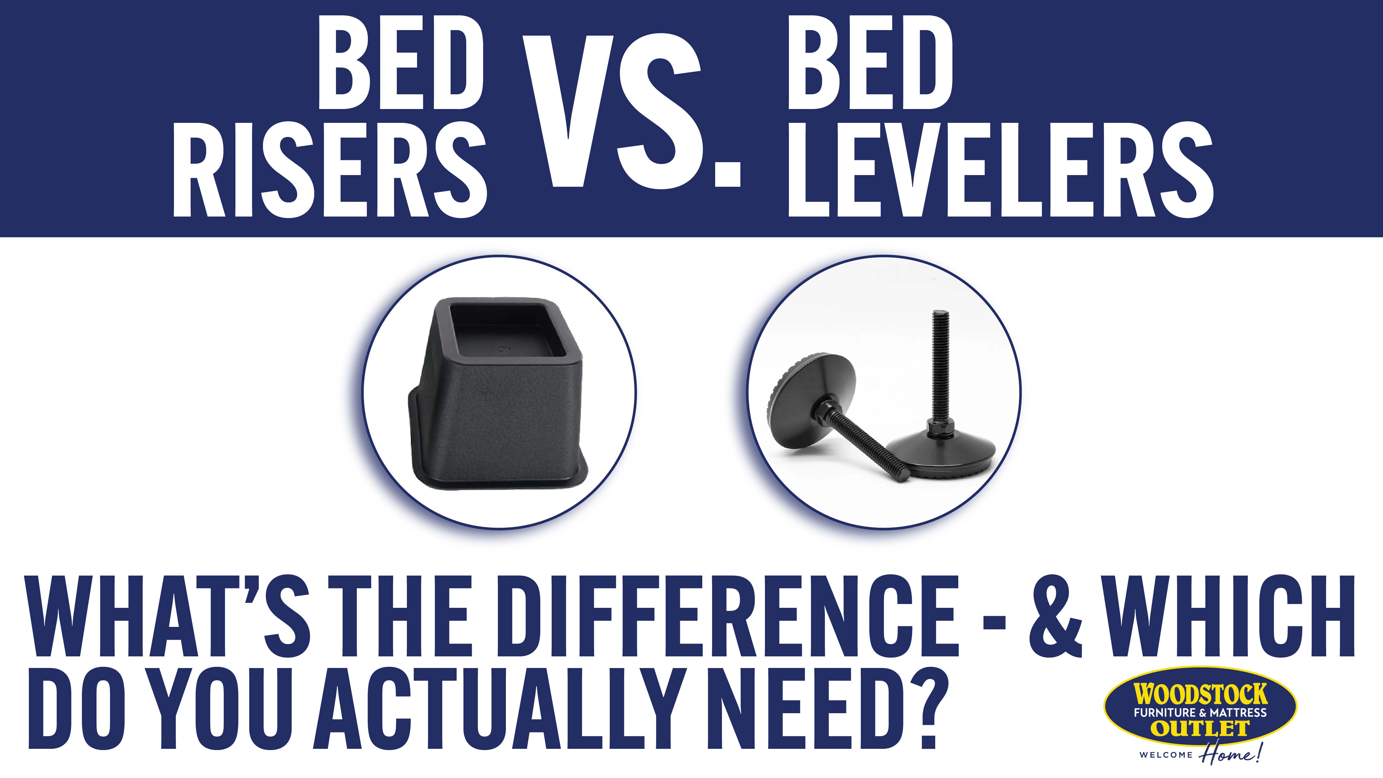 Bed Risers vs. Bed Levelers: What’s the Difference — and Which Do You Actually Need?