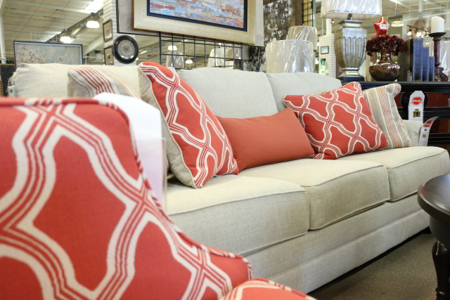 Our furniture showrooms at Woodstock Furniture & Mattress Outlet offer plenty of colorful home decor! 