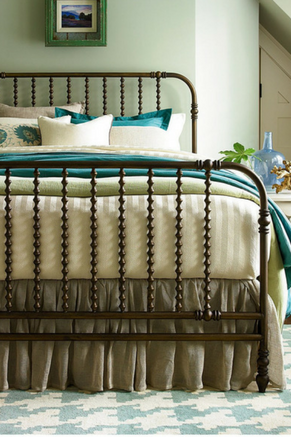 Once you've brushed up on the essential elements of the perfect guest bedroom experience, you'll want to make sure you have a comfy bed where your houseguests can sleep. Paula Deen's Guest Room Queen Metal Bed is the perfect bed for your guest bedroom. (It also comes in king size.)
