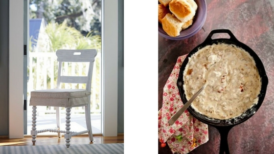 Sunday mornings are meant to be spent with friends and family, and there's no better place to sit and enjoy your breakfast than on one of Paula's Dogwood Blossom Kitchen Chairs, gathered around the kitchen table.