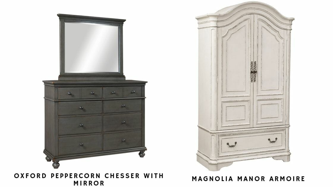 chesser and armoire