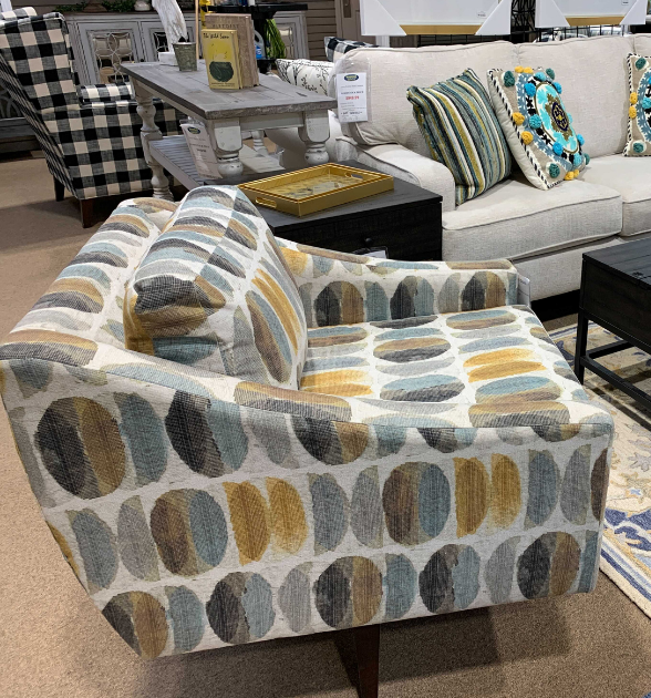 Modern Greyson Swivel Chair by England Furniture