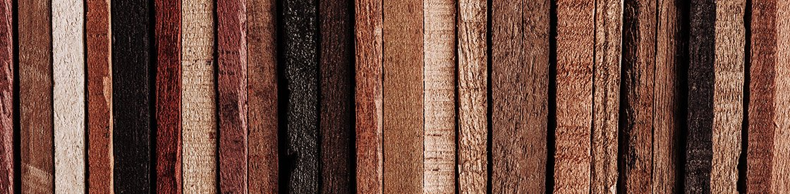 a variety of different types and colors of wood samples