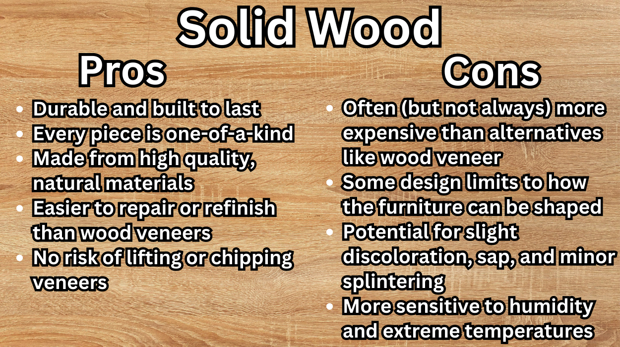 Solid Wood pros and cons