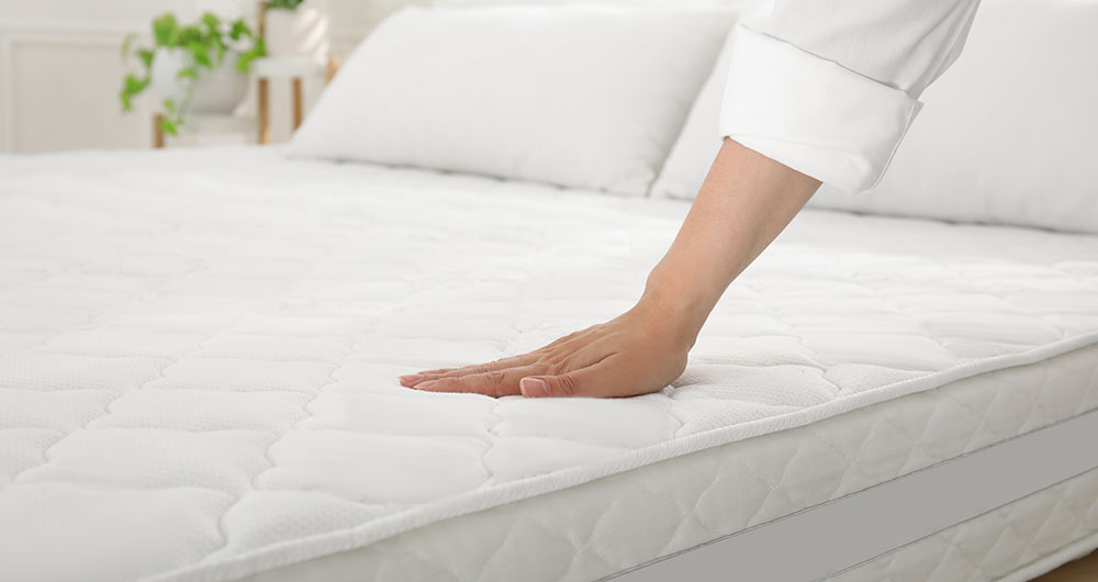 fresh white mattress