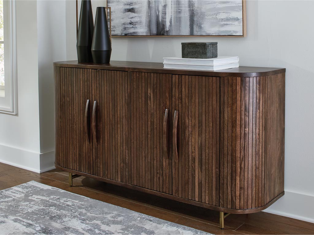 Ashley Amickly Dark Brown Accent Cabinet A4000571