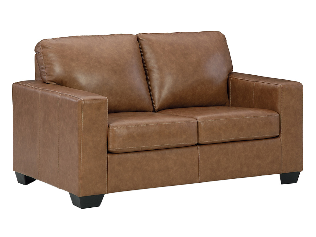 Bolsena Caramel Leather Loveseat by Signature Design by Ashley 5560335