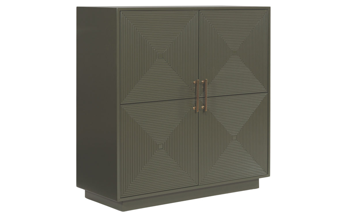 Ashley Geirwood Dark Green Accent Cabinet A4000676