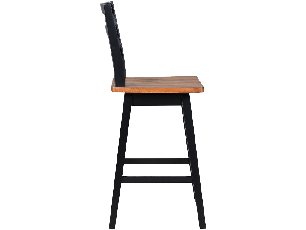 Ashley Wildenauer Brown/Black Tall Swivel Barstool D634-230