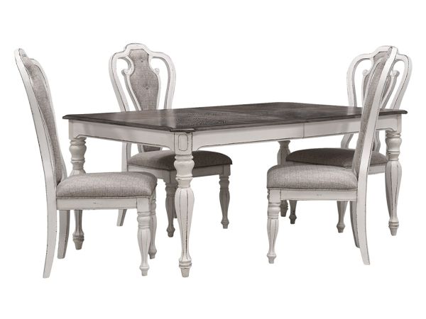 Liberty Furniture Magnolia Manor 5 Piece Rectangular Dining Set with 4 Chairs 244 DR 5RLS