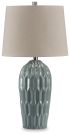 Hadbury Pale Blue / Teal Ceramic Table Lamp 