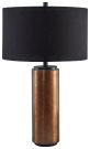 Hildry Antique Brass Finish Metal Table Lamp 