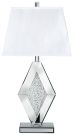 Prunella - Mirror Table Lamp  - Silver Finish