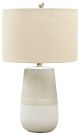 Shavon Beige / White Ceramic Table Lamp 
