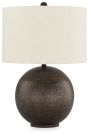 Hambell - Metal Table Lamp - Black / Gold Finish