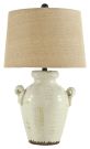 Emelda Cream Ceramic Table Lamp 