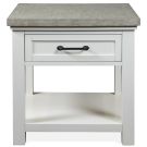 Cora Cloud White Side Table