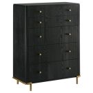 Arini Black 5 Drawer Chest