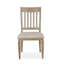 Lancaster Dovetail Grey Upholstered Side Chair