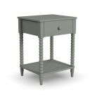 Spindle Green Nightstand