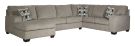Ballinasloe Platinum 3 Piece Sectional w/Chaise