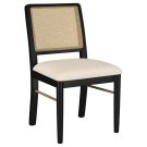 Arini Black & Natural Cane Side Chair