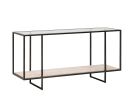 Harlow Glass Top Console Table