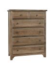 Cool Farmhouse Natural 5 Drawer Chest