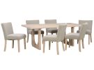 Liz Bergen Oak 7 Piece Rectangular Dining Set