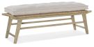 Surfrider Driftwood Cushioned Bed Bench