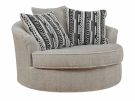 Calnita Sisal Oversized Swivel Chair