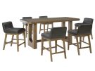 Cabalynn Brown 7 Piece Counter Height Dining Set