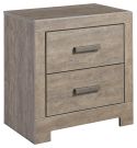 Culverbach Gray Two Drawer Nightstand 
