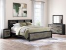 Broachmyn Black/Gray 3 Piece King Bookcase Bedroom Set