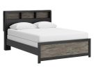 Broachmyn Black/Gray Queen Bookcase Bed