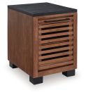 Kallari Brown/Black Chair Side End Table 