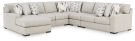 Laurelgrove Pebble 5 Piece Left Arm Chaise Sectional