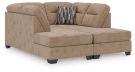 Olten Mocha 2 Piece Super Chaise