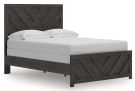 Prendonea Charcoal Full Panel Bed
