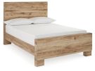 Hyanna Tan Brown Full Panel Bed
