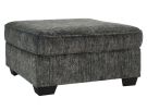 Lonoke Gunmetal Oversized Accent Ottoman