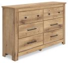 Makidern Tan 6 Drawer Dresser