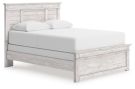 Makidern Whitewash Queen Panel Bed
