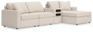 Modmax Oyster 4 Piece Right Arm Chaise Sectional w/ Audio Console