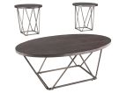 Neimhurst Dark Brown 3 Piece Accent Table Set