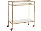 Plattfield Antique Gold & Marble Bar Cart