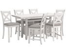 Robbinsdale Antique White 7 Piece Counter Height Dining Set