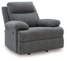 Side Swipe Charcoal Manual Rocker Recliner