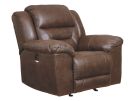 Stoneland Chocolate Power Rocker Recliner