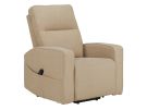 Starganza Taupe Power Lift Recliner w/Heat & Massage
